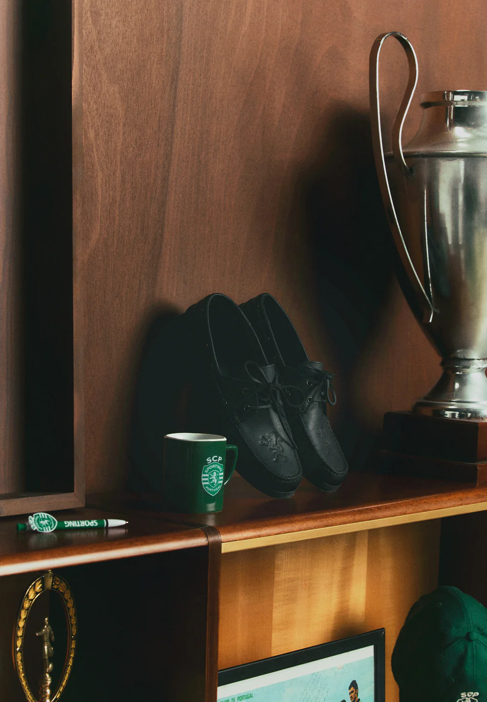 Zapato náutico de piel Scalpers x Sporting CP